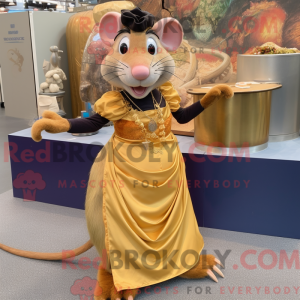 Guld Ratatouille maskot...