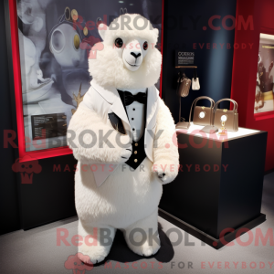 White Alpaca mascot costume...