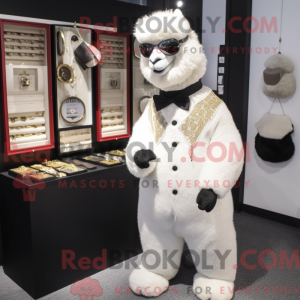White Alpaca mascot costume...