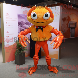 Orange Crab mascot costume...