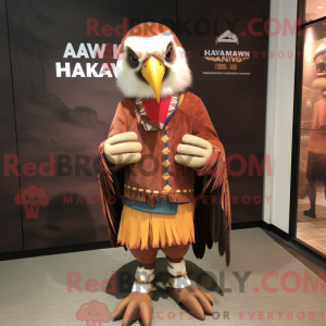 Hawk maskot drakt karaktär...