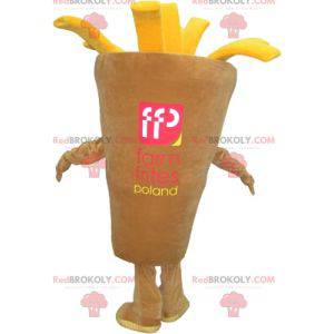 Mascot cone of fries. Mascot snack chip shop - Redbrokoly.com