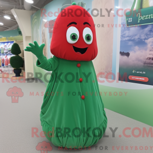 Red Green Bean mascot...