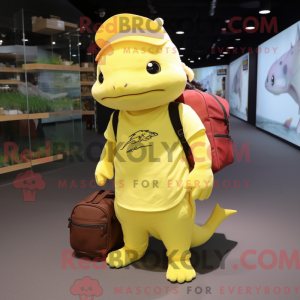 Personaggio mascotte giallo...