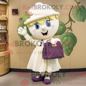 Cream Grape mascottekostuum...