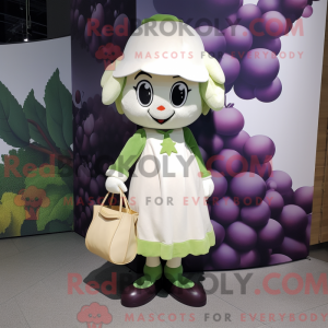 Cream Grape maskot kostume...