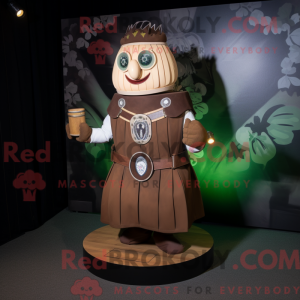 Brown Celtic Shield mascot...