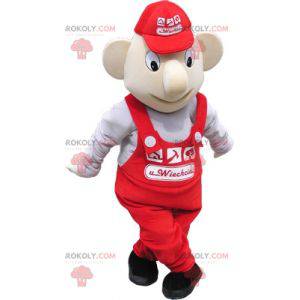 Garage worker salesman mascot - Redbrokoly.com
