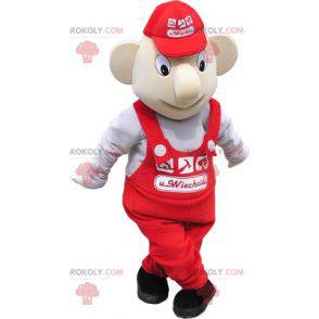 Mascotte de vendeur d'ouvrier de garagiste - Redbrokoly.com