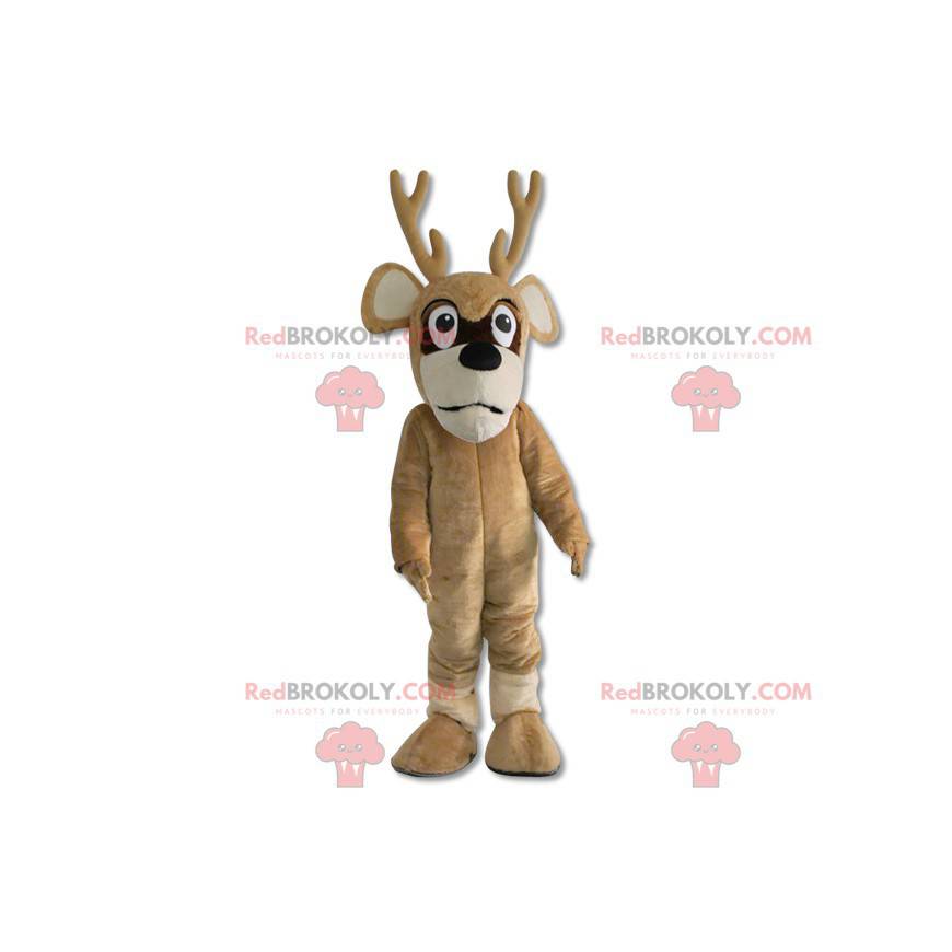Mascote de veado rena de natal - Redbrokoly.com