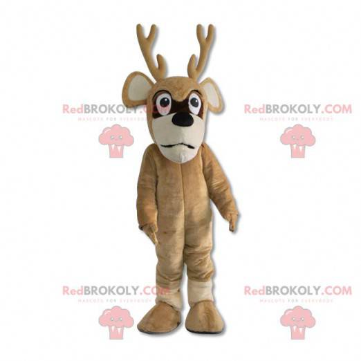 Mascota de ciervo reno de Navidad - Redbrokoly.com