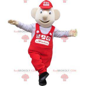 Garage worker salesman mascot - Redbrokoly.com