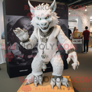White Gargoyle mascot...