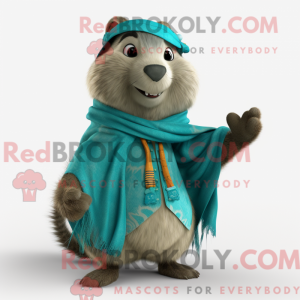 Turquoise Marmot mascot...
