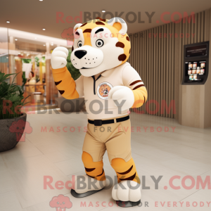 Mascotte de Tigre beige...