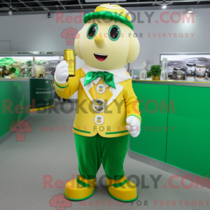 Gold Green Beer mascot...
