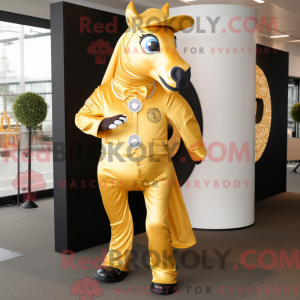 Máscara Gold Horseshoe com...