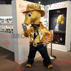 Máscara Gold Horseshoe com...