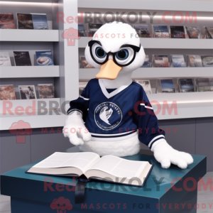 Navy Swans maskotdraktfigur...