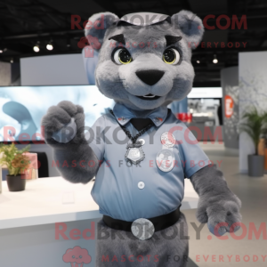Grijze Panter mascotte...