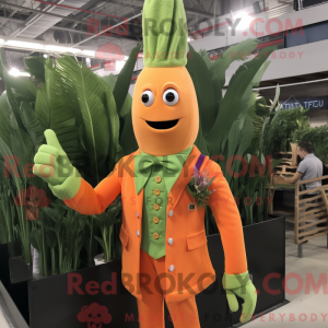 Máscara de aspargos laranja...