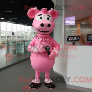 Pink Cow-maskotdraktfigur...