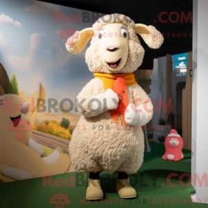 Máscara Beige Merino Sau...