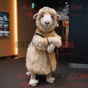 Máscara Beige Merino Sau...