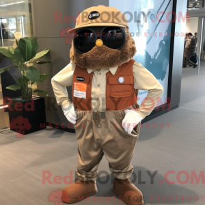 Rust Oyster mascottekostuum...