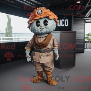 Rust Oyster mascottekostuum...