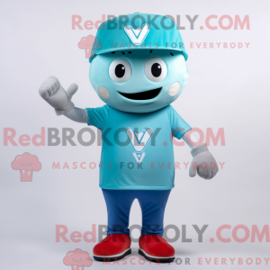 Cyan Pho mascot costume...