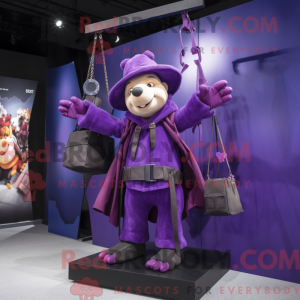 Lilla Trapeze Artist maskot...