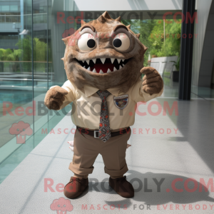 Costume mascotte de Piranha...