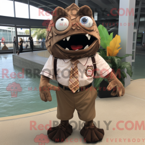 Costume mascotte de Piranha...