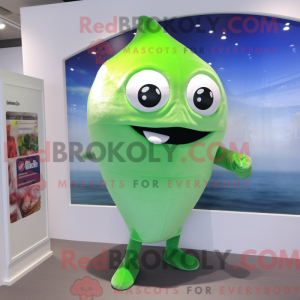Sølv grønne bønner maskot...