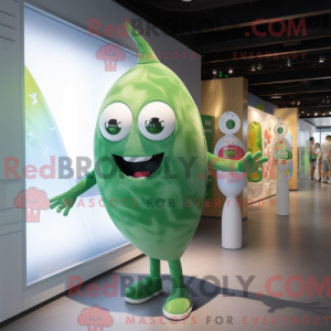 Silver Green Bean mascot...