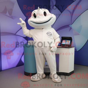 Personaggio mascotte bianco...