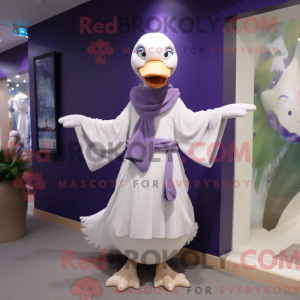 Lavendel Swan maskotka w...