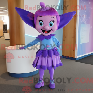 Purple Tooth Fairy mascot...