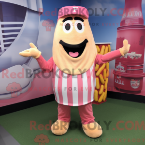 Pink pommes frites maskot...