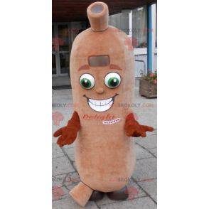 Mascotte de saucisse géante. Mascotte de charcuterie -