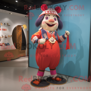 Akrobat maskot kostume...