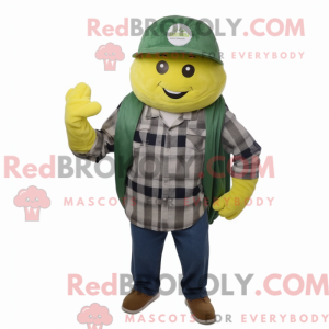 Skovgrøn citron maskot...