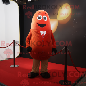 Rød potet maskot drakt...