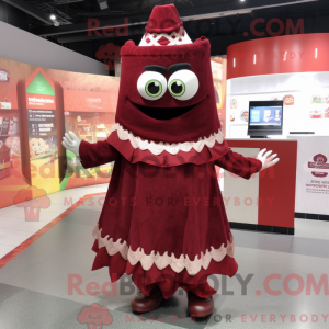Maroon Lasagne maskot...