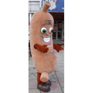 Mascotte de saucisse géante. Mascotte de charcuterie -