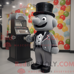 Grey Gumball Machine maskot...