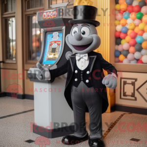 Grey Gumball Machine maskot...
