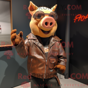 Rust gris maskot drakt...
