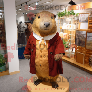 Capybara maskot kostume...